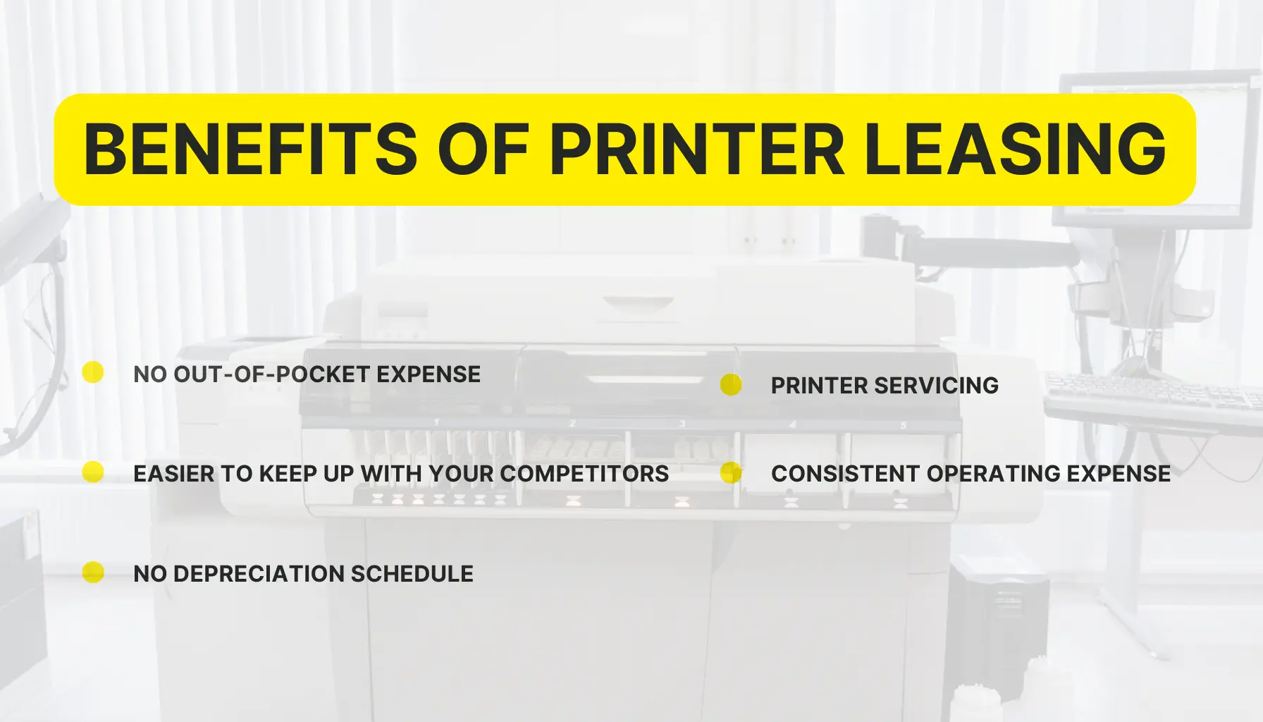 Benefits of printer leasing