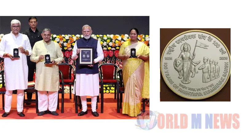ആര്എസ്എസ് ശതാബ്ദി ആഘോഷം: സ്മാരക നാണയം പ്രകാശനം ചെയ്ത് പ്രധാനമന്ത്രി