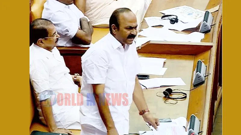  'അയ്യപ്പൻ്റെ സ്വർണം കട്ടവർ അമ്പലം വിഴുങ്ങികൾ ' : കേരള നിയസഭയിൽ പ്രതിപക്ഷത്തിൻ്റെ  ബാനർ ഉയർത്തിയുള്ള പ്രതിഷേധം 