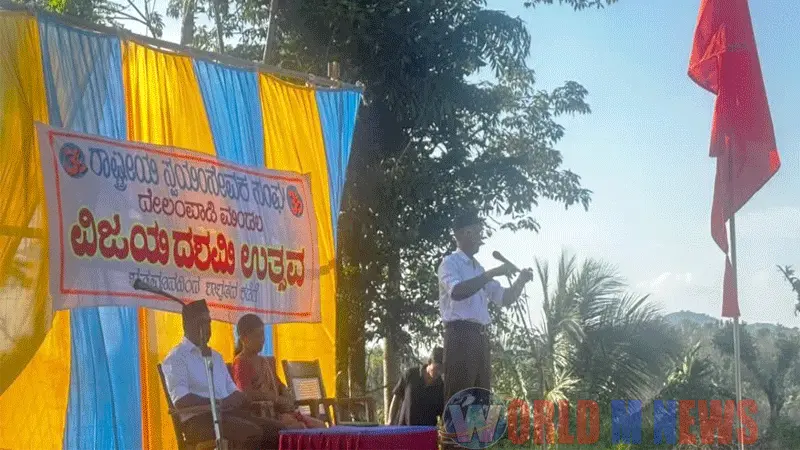 ആർഎസ്എസ് വേദിയിൽ കോൺഗ്രസ് നേതാവ്: അച്ചടക്ക നടപടി വേണമെന്ന ആവശ്യം ശക്തം