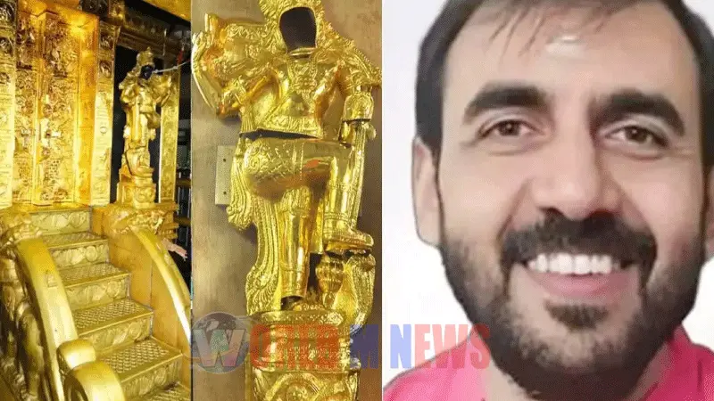 ശബരിമല സ്വർണ്ണ കൊള്ളയിൽ കേസ് : ഒന്നാംപ്രതി ഉണ്ണികൃഷ്ണൻ പോറ്റി