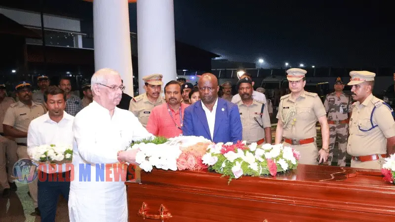 കേരളത്തിൽ മരണപ്പെട്ട കെനിയൻ മുൻ പ്രധാനമന്ത്രിയ്ക്ക് കേരള സര്ക്കാരിന്റെ ഔദ്യോഗിക അന്തിമോപാചാരം
