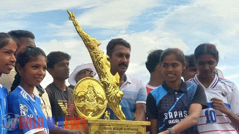 കേരള സംസ്ഥാന സ്കൂൾ കായിക മേള: വിജയികൾക്ക് 117.5 പവൻ സ്വർണക്കപ്പ്