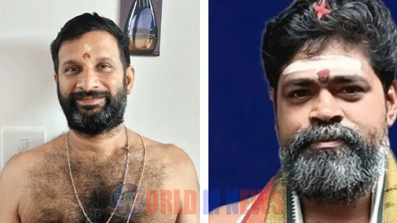 പ്രസാദ് ഇ.ഡിയും എം.ജി മനു നമ്പൂതിരിയും ശബരിമല - മാളികപ്പുറം മേല്ശാന്തിമാർ