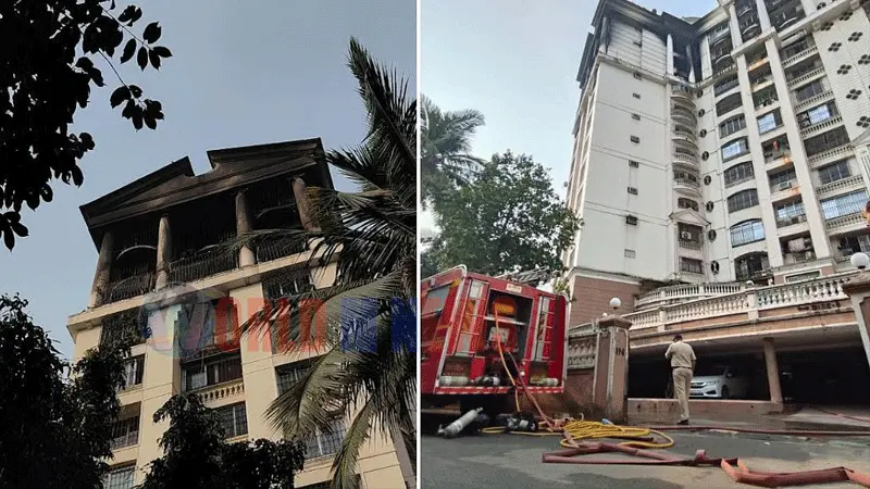 വാഷി- രഹേജ റെസിഡൻസിയിലുണ്ടായ വൻ തീപിടിത്തത്തിൽ ആറ് വയസ്സുകാരി ഉൾപ്പെടെ നാല് പേർ മരിച്ചു, 10 പേർക്ക് പരിക്ക്