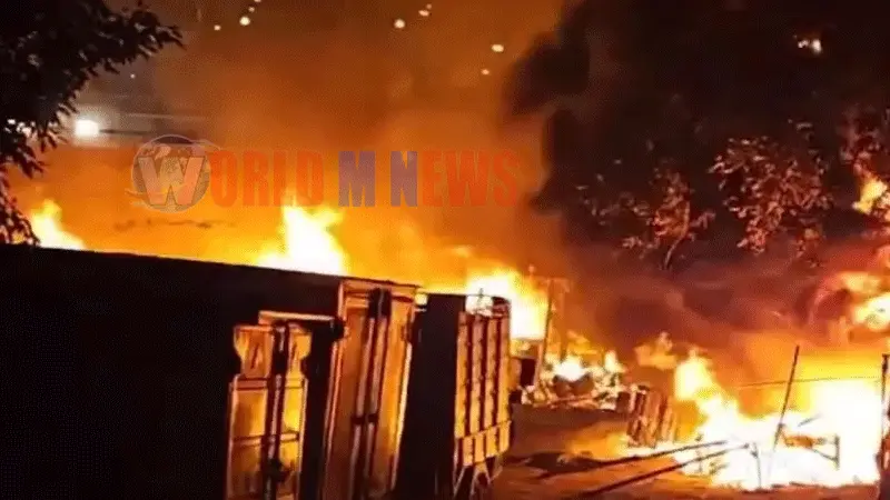 ഡൽഹി റാണി ഗാർഡൻ ചേരി പ്രദേശത്ത് വൻ തീപിടുത്തം