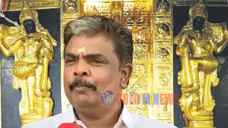 ശബരിമലസ്വർണക്കൊള്ള:മുരാരി ബാബുവിനെ റാന്നി കോടതി 14 ദിവസത്തേക്ക് റിമാൻഡ് ചെയ്തു