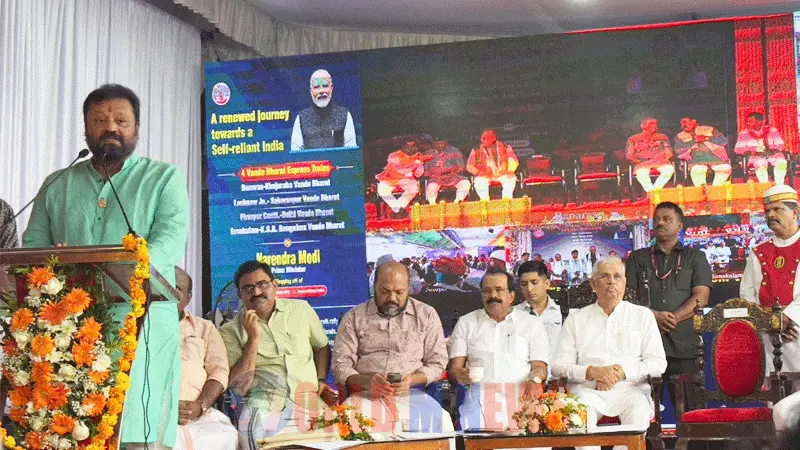 എറണാകുളം-ബെംഗളൂരു വന്ദേ ഭാരത് സർവീസ് ആരംഭിച്ചു
