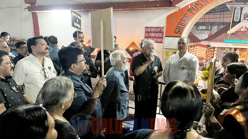 ശബരിമല സ്വർണക്കൊള്ള: ഡോംബിവ്ലിയിൽ നായർ വെൽഫെയർ പ്രതിഷേധ പ്രകടനം നടത്തി
