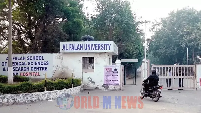 അറസ്റ്റിലായവർക്ക് സ്ഫോടനവുമായി ബന്ധമില്ല, അൽ ഫലാഹ് സർവകലാശാല