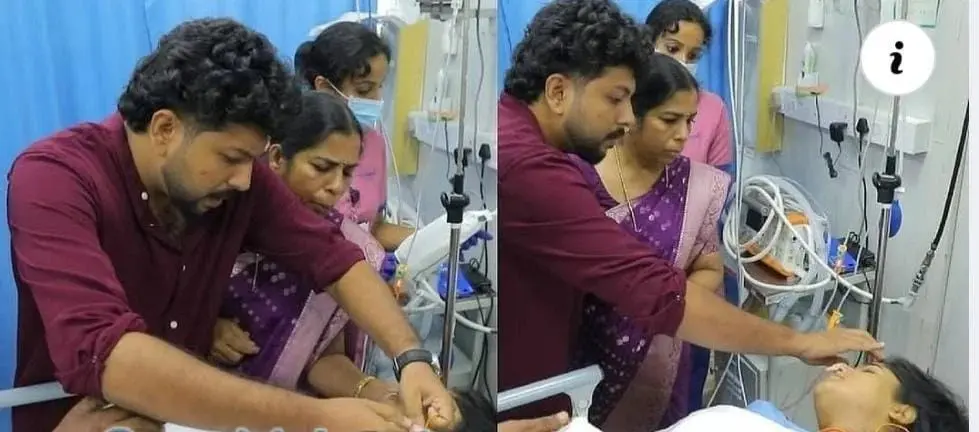 വിവാഹനാളിൽ വധുവിന് പരിക്ക് :താലിക്കെട്ട് ആശുപത്രിയിൽ