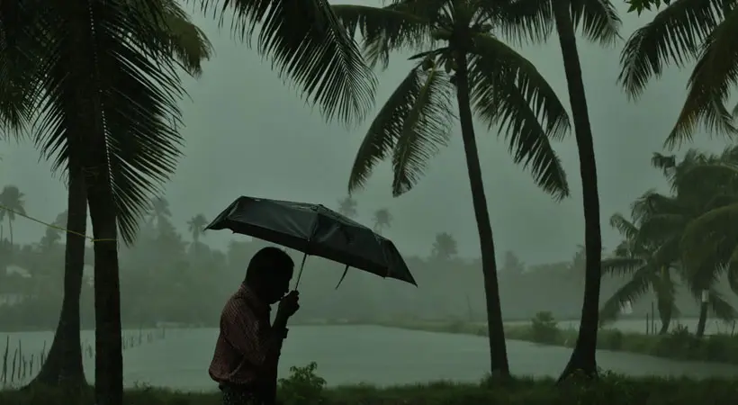 ന്യൂനമര്‍ദത്തിന് സാധ്യത; കേരളത്തിൽ  മഴ മുന്നറിയിപ്പ്