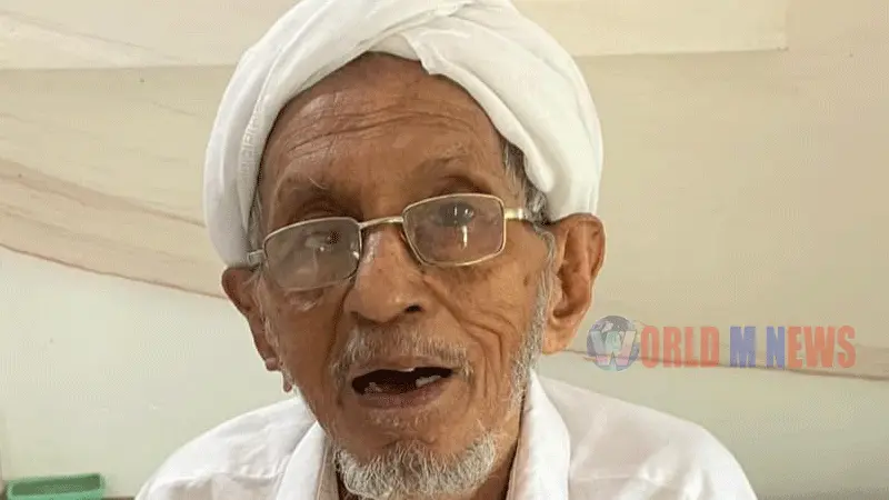 തദ്ദേശ തെരഞ്ഞെടുപ്പ്: 105-ാം വയസിലും പരസഹായമില്ലാതെ വോട്ട് ചെയ്ത് അബ്ദുല്ല ബഖവി