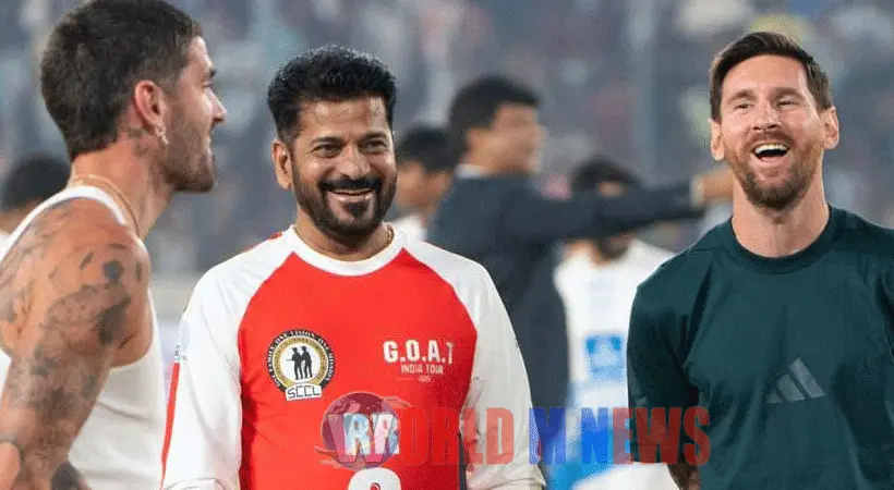 മെസ്സിയ്ക്കൊപ്പം പന്തുതട്ടുന്ന ആദ്യ ഇന്ത്യൻ മുഖ്യമന്ത്രിയായി രേവന്ത് റെഡ്ഡി