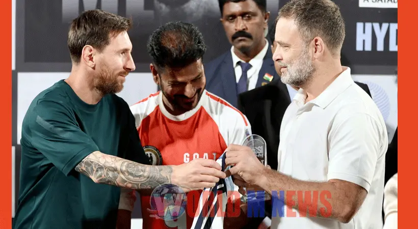 മെസ്സിയ്ക്കൊപ്പം പന്തുതട്ടുന്ന ആദ്യ ഇന്ത്യൻ മുഖ്യമന്ത്രിയായി രേവന്ത് റെഡ്ഡി