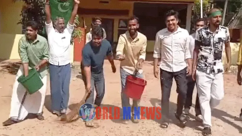 ഭരണം തിരിച്ചുപിടിച്ചു :ചങ്ങരോത്ത് ഗ്രാമപ്പഞ്ചായത്ത് ഓഫിസിൽ മുസ്ലിം ലീഗ് പ്രവർത്തകരുടെ ശുദ്ധികലശം