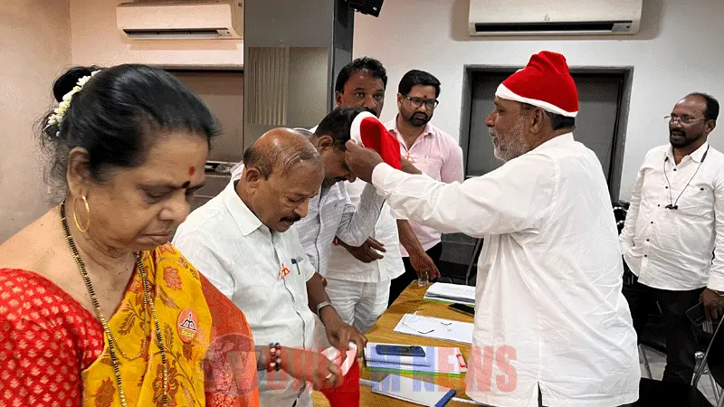 പോളിജേക്കബിൻ്റെ നേതൃത്വത്തിൽ ശിവസേന ക്രിസ്മസ് ആഘോഷിച്ചു