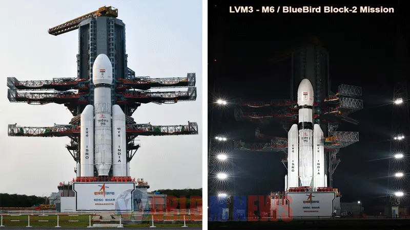 ISRO യുടെ 'ബാഹുബലി' റോക്കറ്റിൽ അമേരിക്കയുടെ 6,500 കിലോഗ്രാം ഭാരമുള്ള 'ബ്ലൂബേർഡ്- ബ്ലോക്ക് 2 ഭ്രമണപഥത്തിൽ ! : ചരിത്ര ദൗത്യവുമായി ഇന്ത്യ