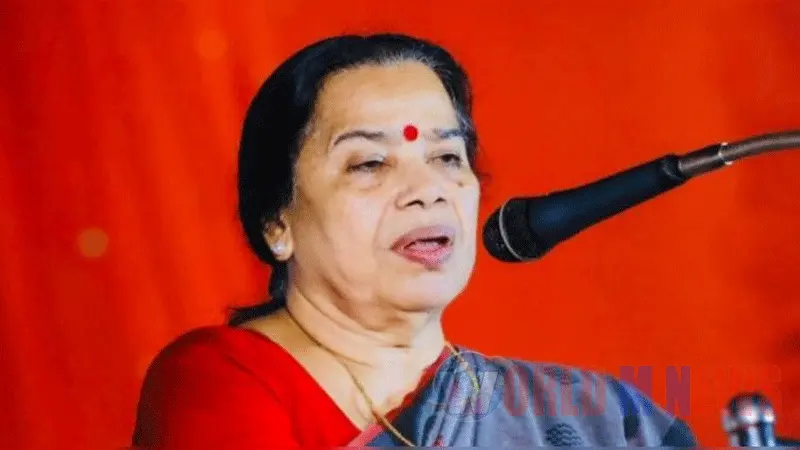 ട്രെയിൻ യാത്രയ്ക്കിടെ പി.കെ ശ്രീമതിയുടെ ഹാൻഡ്ബാഗും ഫോണും മോഷ്ടിച്ചു; സ്വർണ്ണവും പണവും രേഖകളും നഷ്ടമായി