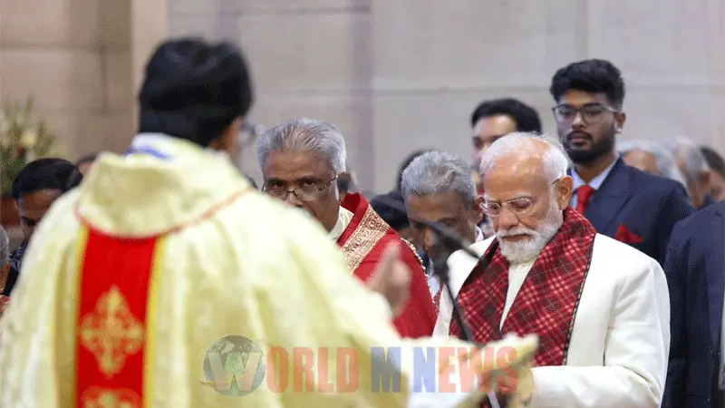 ക്രിസ്മസ് ദിനത്തില് ക്രൈസ്തവ ദേവാലയം സന്ദര്ശിച്ച് പ്രധാനമന്ത്രി