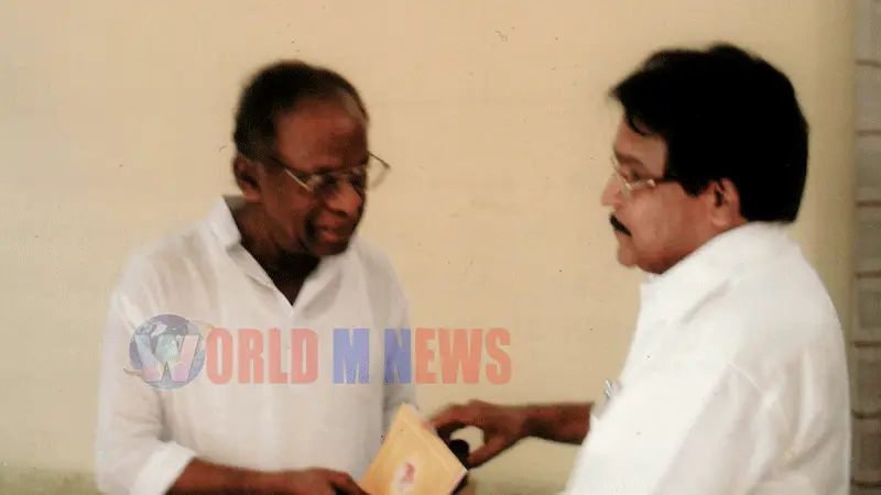Dr. C N N NAIR A SCHOLAR WITH A MASS APPEAL