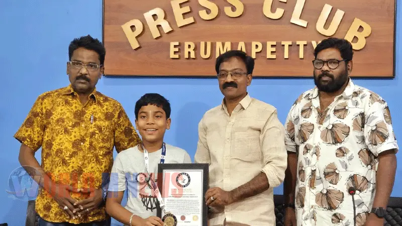 ഏറ്റവും പ്രായം കുറഞ്ഞ സംവിധായകൻ അമൽ അരവിന്ദൻ ടാലന്റ് ബുക്ക് ഓഫ് റെക്കോർഡ്സിൽ ഇടം നേടി