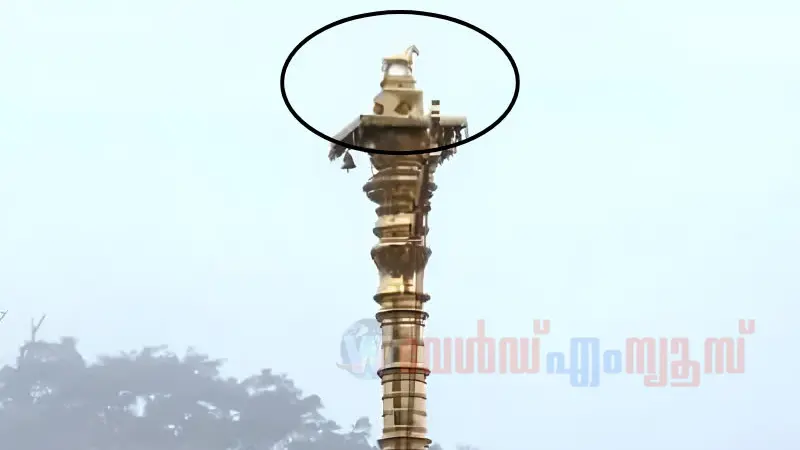 തന്ത്രിയുടെ വീട്ടിൽ നിന്ന് പിടിച്ചെടുത്തത് 11 കിലോയുടെ സ്വർണം പൂശിയ 'വാജിവാഹനം