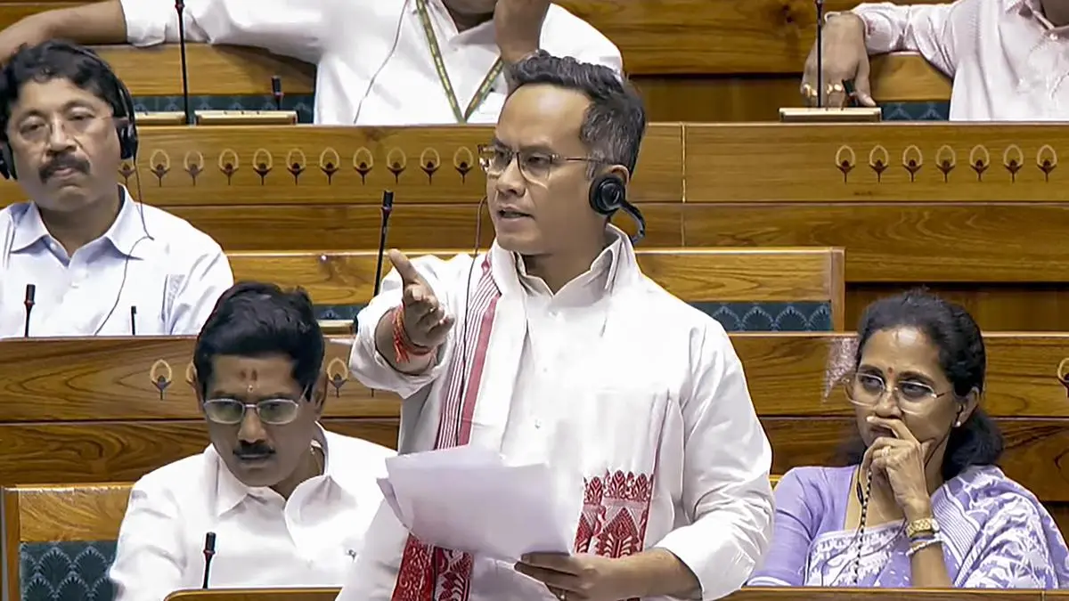 ലോക്സഭാ സ്പീക്കർക്കെതിരായ പ്രമേയം : ഭരണഘടന സംരക്ഷിക്കുക ലക്ഷ്യമെന്ന് ഗൗരവ് ഗൊഗോയ്