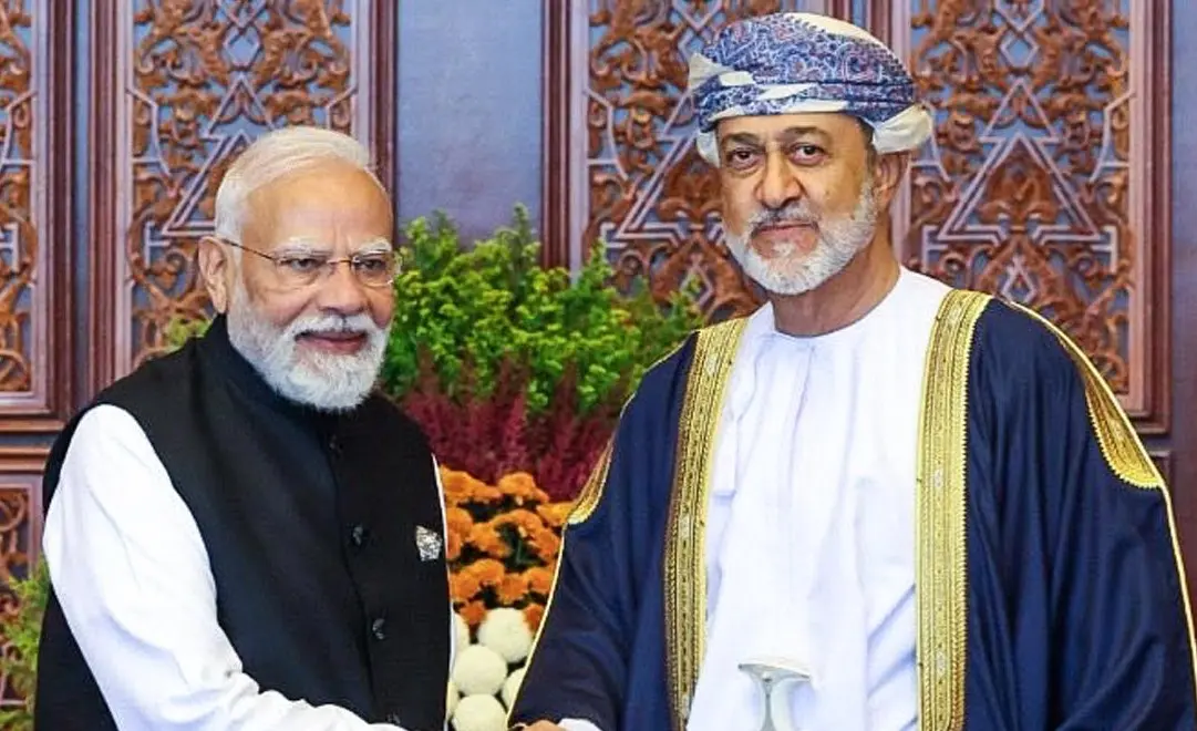 പശ്ചിമേഷ്യൻ സംഘർഷം :പ്രധാനമന്ത്രി ഒമാൻ സുൽത്താനുമായി ചർച്ച നടത്തി