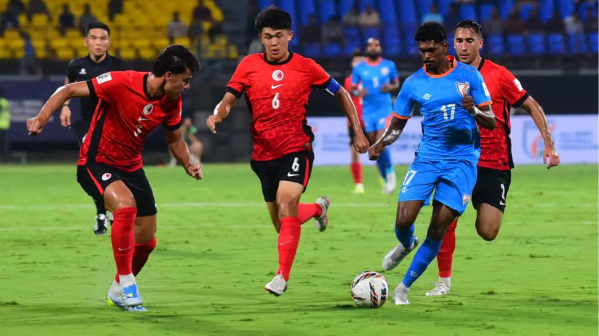 എഎഫ്സി ഏഷ്യൻ കപ്പ് യോഗ്യത; ഹോങ്കോങ്ങിനെ അട്ടിമറിച്ച് ഇന്ത്യ