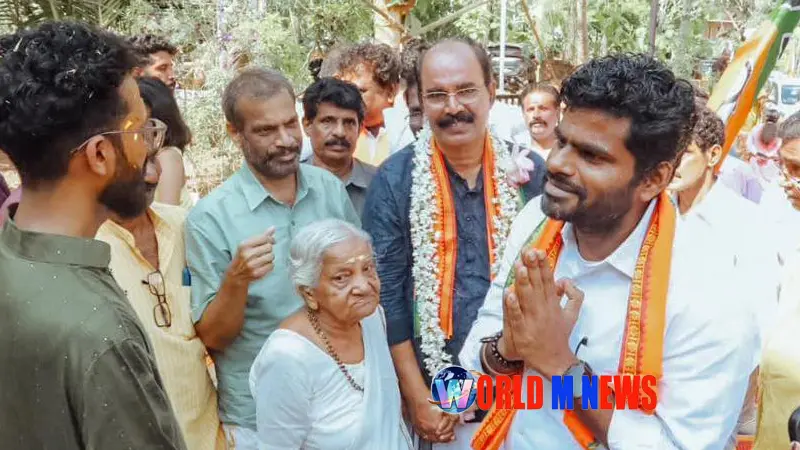 എൻഡിഎ തെരഞ്ഞെടുപ്പ് പ്രചാരണത്തിനായി അണ്ണാമലൈ കണ്ണൂരിൽ 