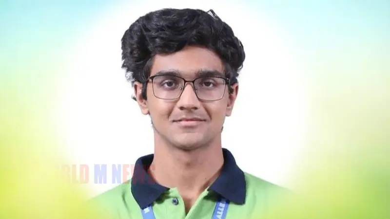  ജെഇഇയിൽ  ഒന്നാം റാങ്കുകാരൻ  ഇൻ്റർനാഷണൽ കെമിസ്ട്രി ഒളിമ്പ്യാഡ് ഇന്ത്യൻ ടീമിൽ.