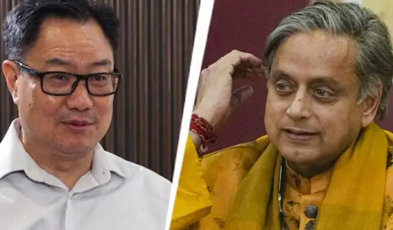 Tharoor admits Congress being ‘anti-women’: Kiren Rijiju