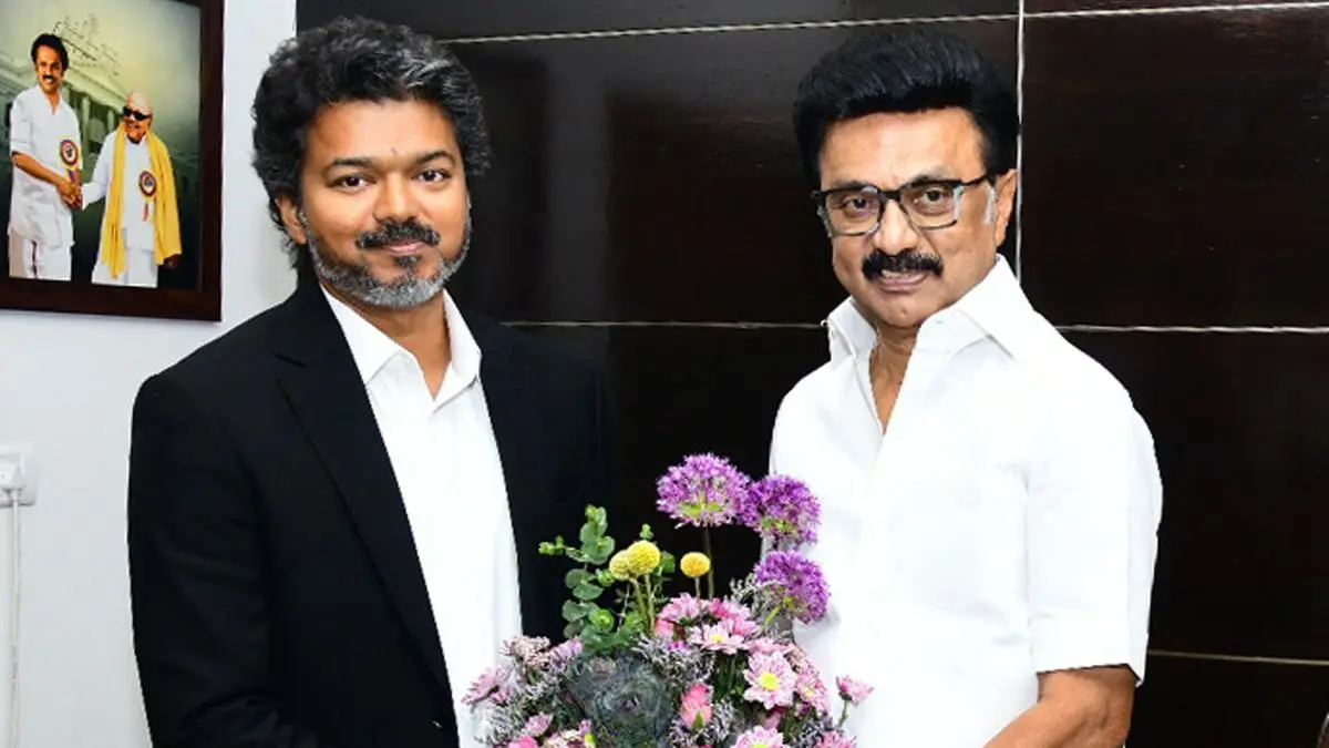 എം.കെ.സ്റ്റാലിനെയും വൈക്കോയെയും സന്ദർശിച്ച് വിജയ്; സ്വാഗതം ചെയ്‌ത് ഉദയനിധി സ്റ്റാലിൻ