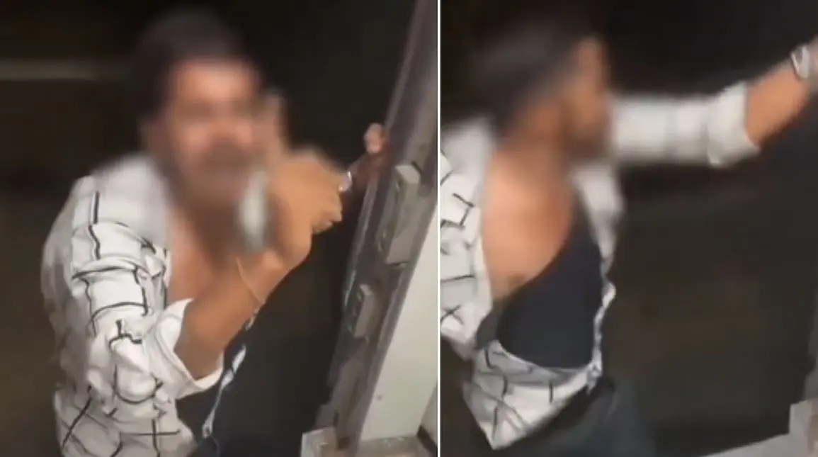 "എനിക്കെതിരെ കള്ളക്കേസ് ഉണ്ടാക്കി"; ഓടുന്ന ട്രെയിനിന് പുറത്ത് തൂങ്ങിക്കിടന്ന് നിലവിളിച്ച് യുവാവ്