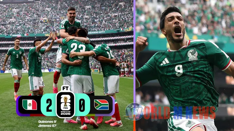 FIFA WORLD CUP: ദക്ഷിണാഫ്രിക്കയെ പരാജയപ്പെടുത്തി മെക്സിക്കോ ലോകകപ്പിന് തുടക്കം കുറിച്ചു