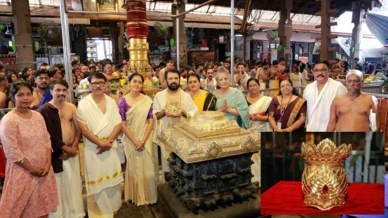  സ്വര്‍ണ്ണക്കിരീടം ഗുരുവായൂരപ്പന് വഴിപാടായി സമര്‍പ്പിച്ച് വ്യവസായി