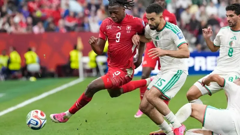 FIFA WORLD CUP 2026: അൾജീരിയയെ എതിരില്ലാത്ത രണ്ട് ഗോളുകൾക്ക് തകർത്ത്സ്വിറ്റ്സർലൻഡ് പ്രീ-ക്വാർട്ടറിൽ