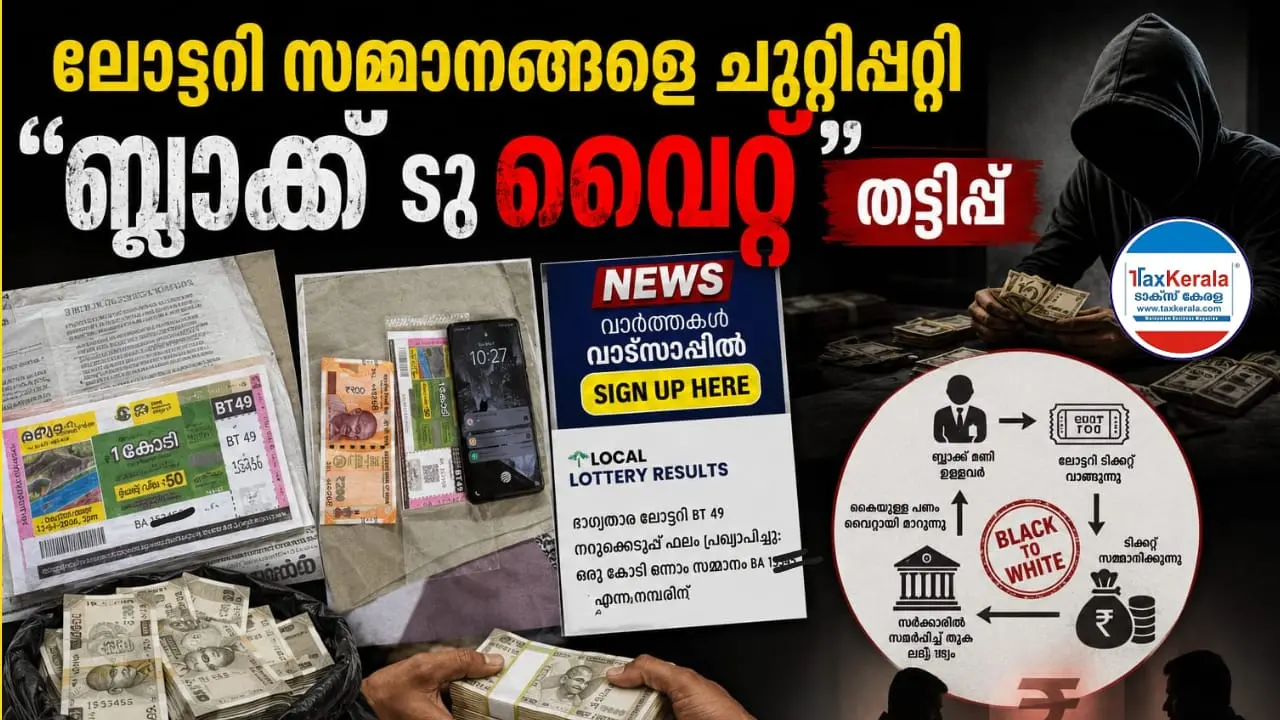 ലോട്ടറി സമ്മാനങ്ങളെ ചുറ്റിപ്പറ്റി “ബ്ലാക്ക് ടു വൈറ്റ്” തട്ടിപ്പ് ; വൻ സമ്മാന ടിക്കറ്റുകൾക്ക് പിന്നാലെ അനധികൃത പണമിടപാട്; ലക്ഷങ്ങൾ കമ്മീഷൻ