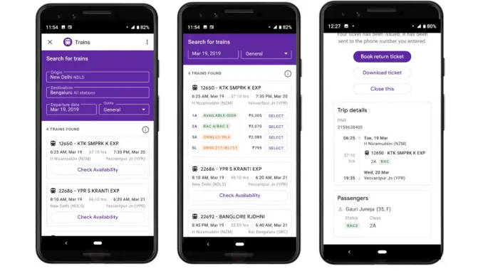 ഇനി ഗൂ​ഗിള്‍ പേ വഴിയും ട്രെയിന്‍ ടിക്കറ്റ് ബുക്ക് ചെയ്യാം വെറും ഒരു മിനിട്ടില്‍!