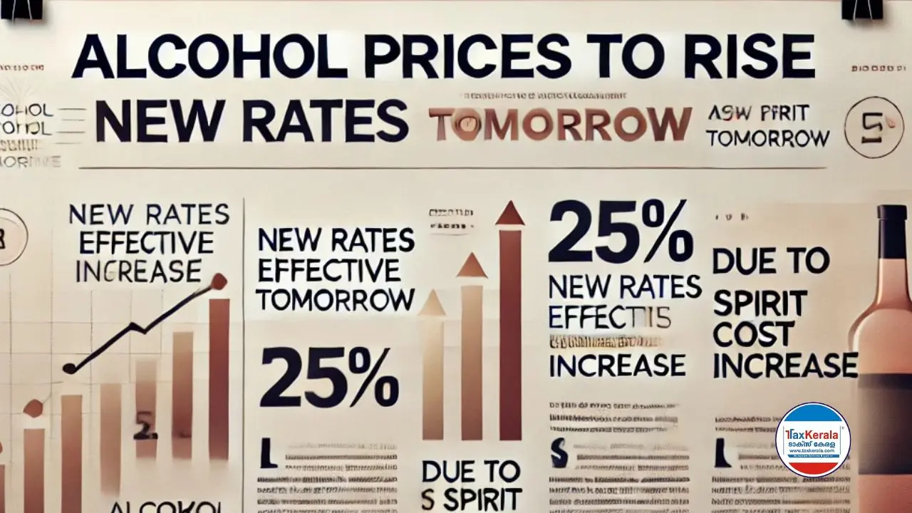 നാളെ മുതൽ മദ്യവിലയിൽ വർധനവ്: 10 മുതൽ 50 രൂപ വരെ വില കൂടും 62 ബ്രാൻഡുകൾക്ക് വില കൂടും, 45 ബ്രാൻഡുകൾക്ക് വില കുറയാനും സാധ്യത