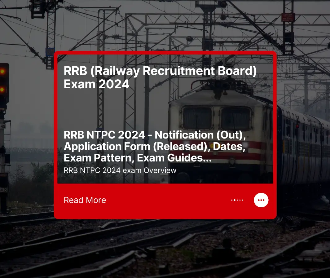 RRB (Railway Recruitment Board) Exam 2024