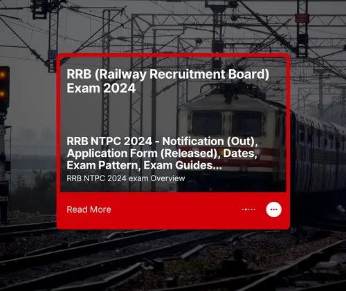 RRB (Railway Recruitment Board) Exam 2024