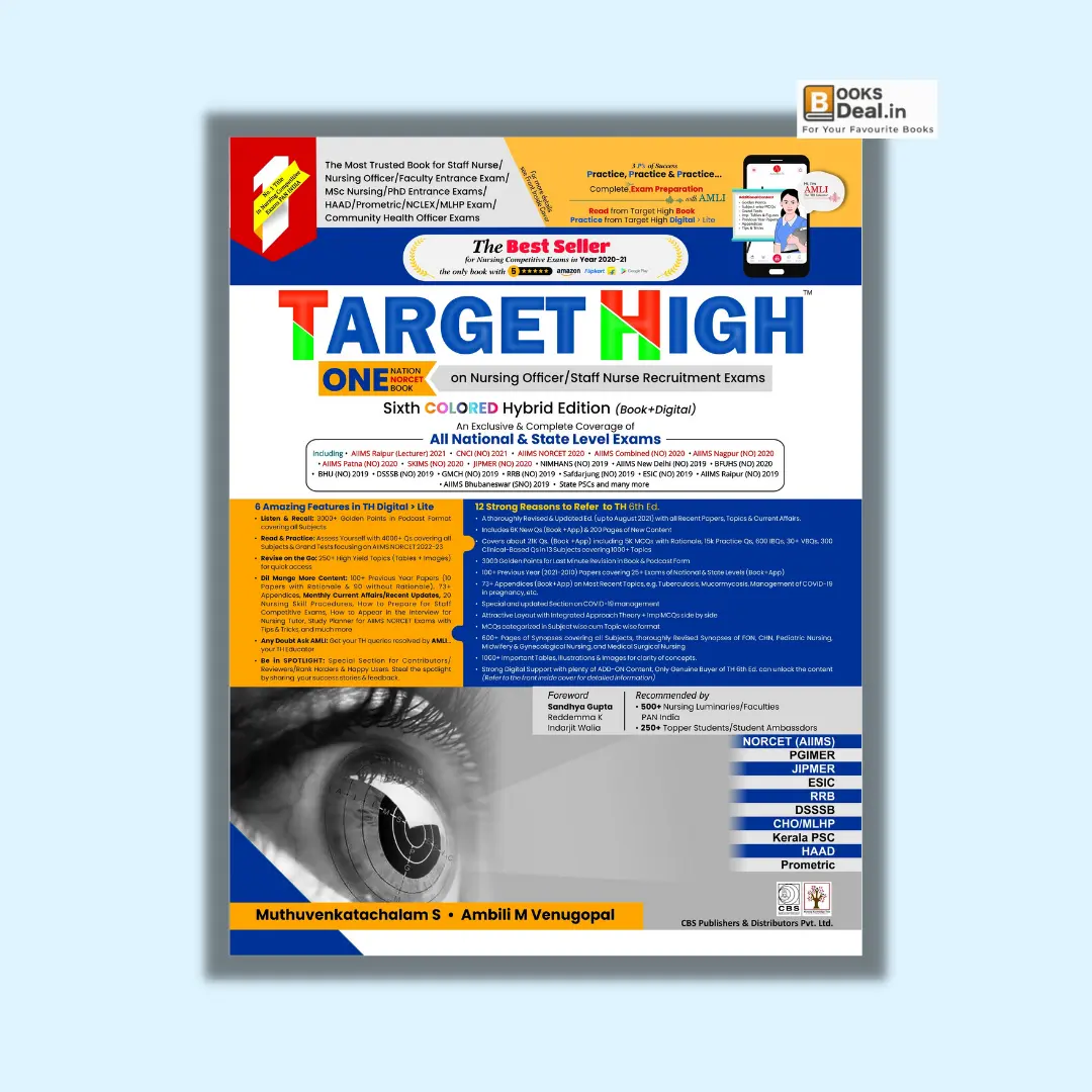 Target High 6th Edition - Most Trusted Book For Nurses Recruitment Exams 2021