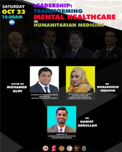 Webinar on Leadership: Transforming Mental Healthcare in Humanitarian Medicine @ Malaysia