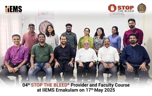 Proud to announce the successful completion of the Fourth Stop the Bleed course at IIEMS Ernakulam