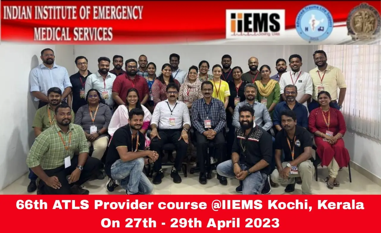 66th ALTS Provider Course at IIEMS on 27th-29th April 2023