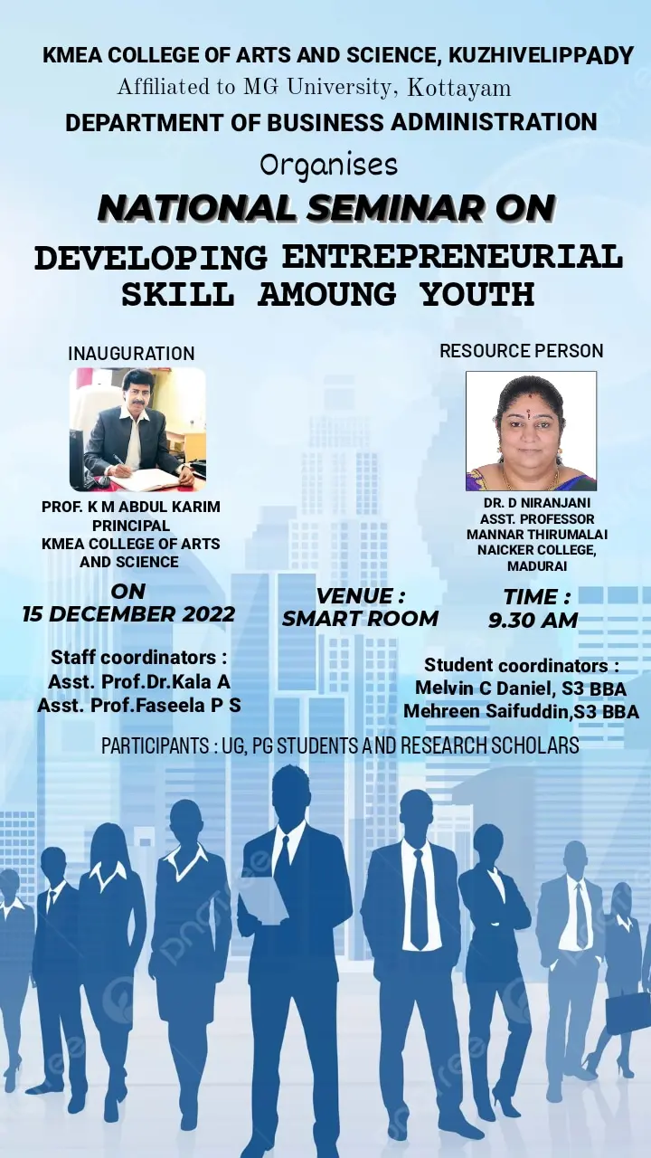 National Seminar on Developing Entrepreneurial Skill among  Youth