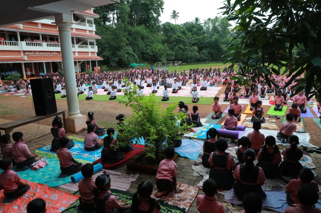 International Yoga Day2023 School in Kottayam, Kerala Aravinda