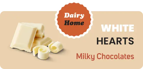 white hearts - Dairy Home